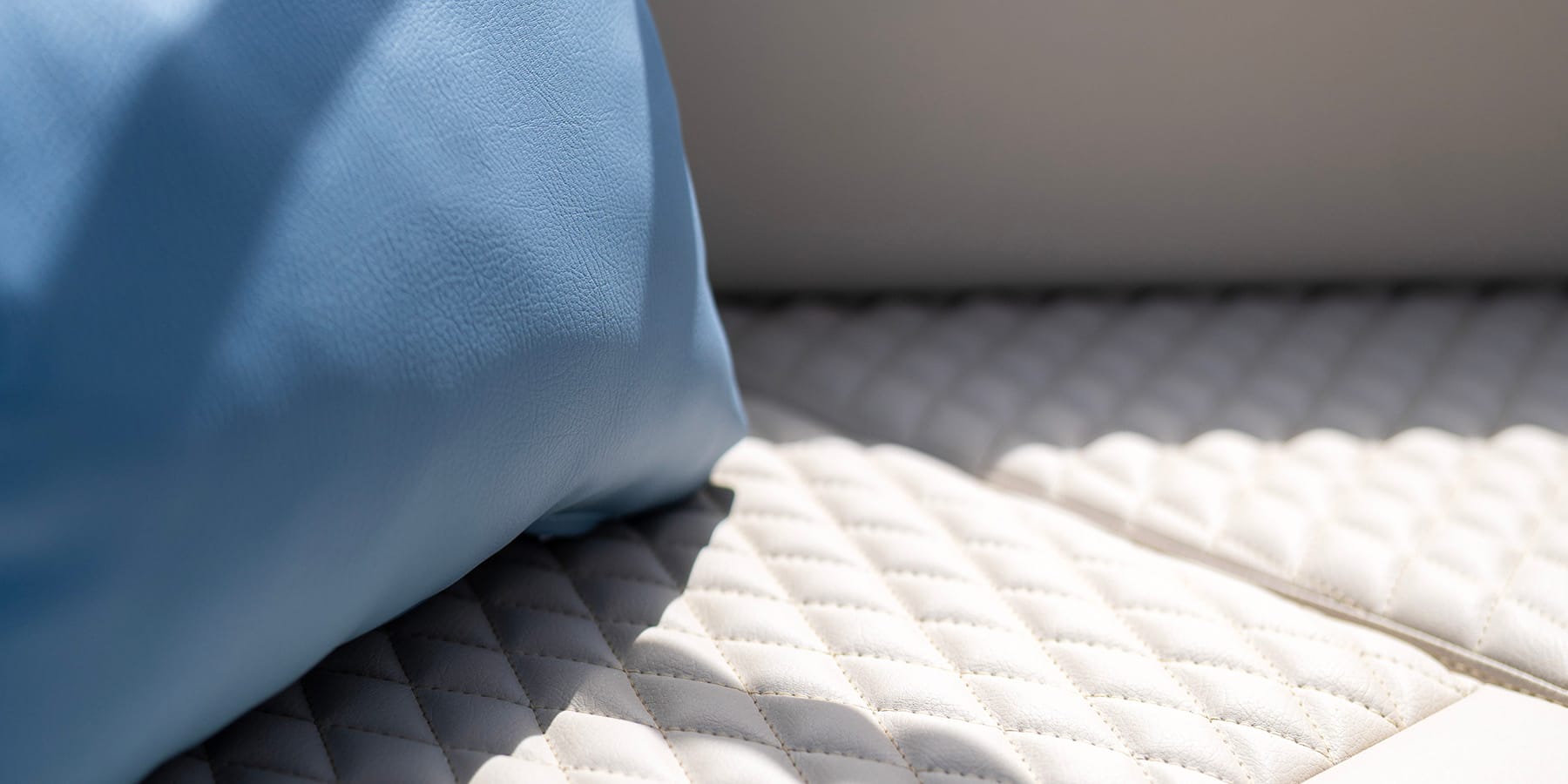 Close-up materiale pregiato delle sedute